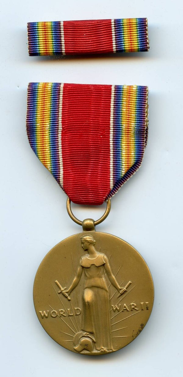 WW2 Victory Medal & Ribbon Bar