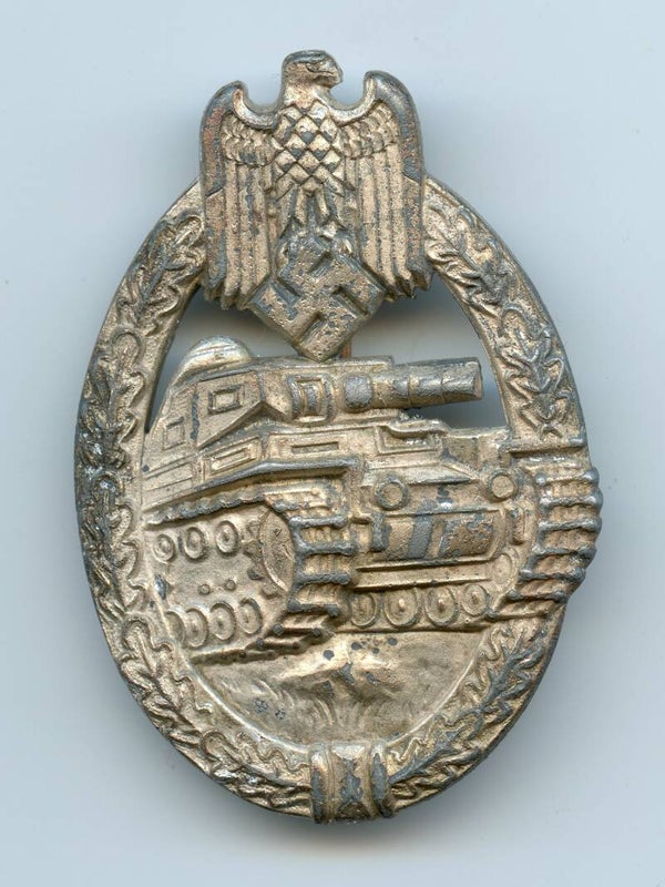 Panzer Assault Badge in Silver by Rudolf Richter Schlag