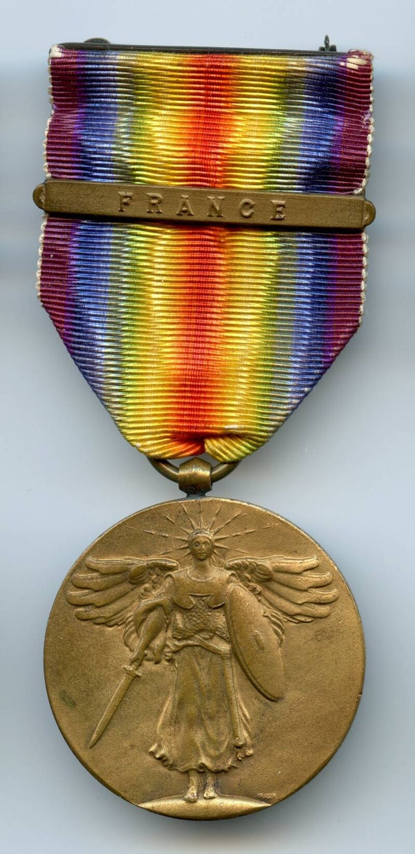 WW1 Victory Medal with "France" Bar