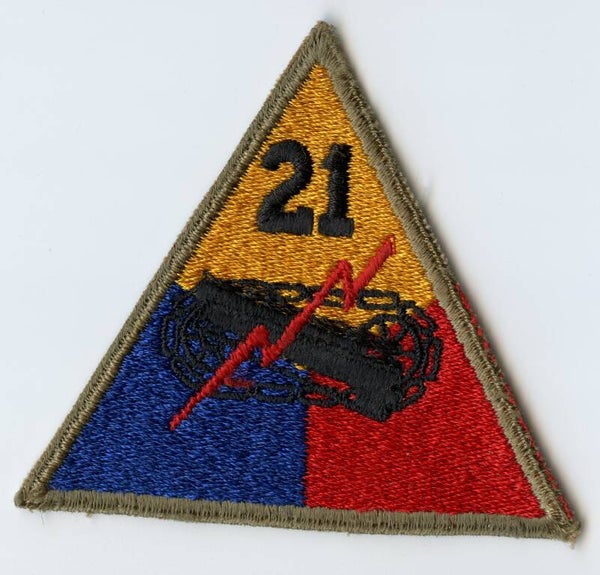WW2 21st Armored Division Patch