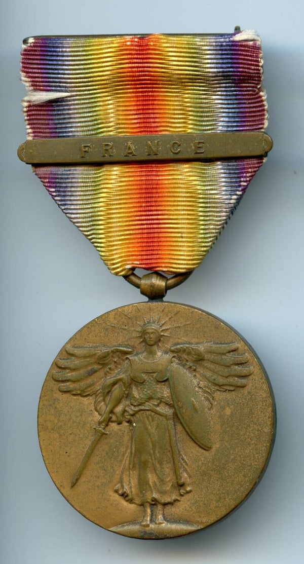 WW1 Victory Medal with "France" Bar