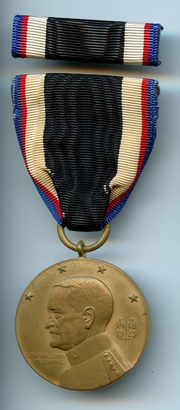 WW1 "Pershing" Occupation Medal & Ribbon Bar