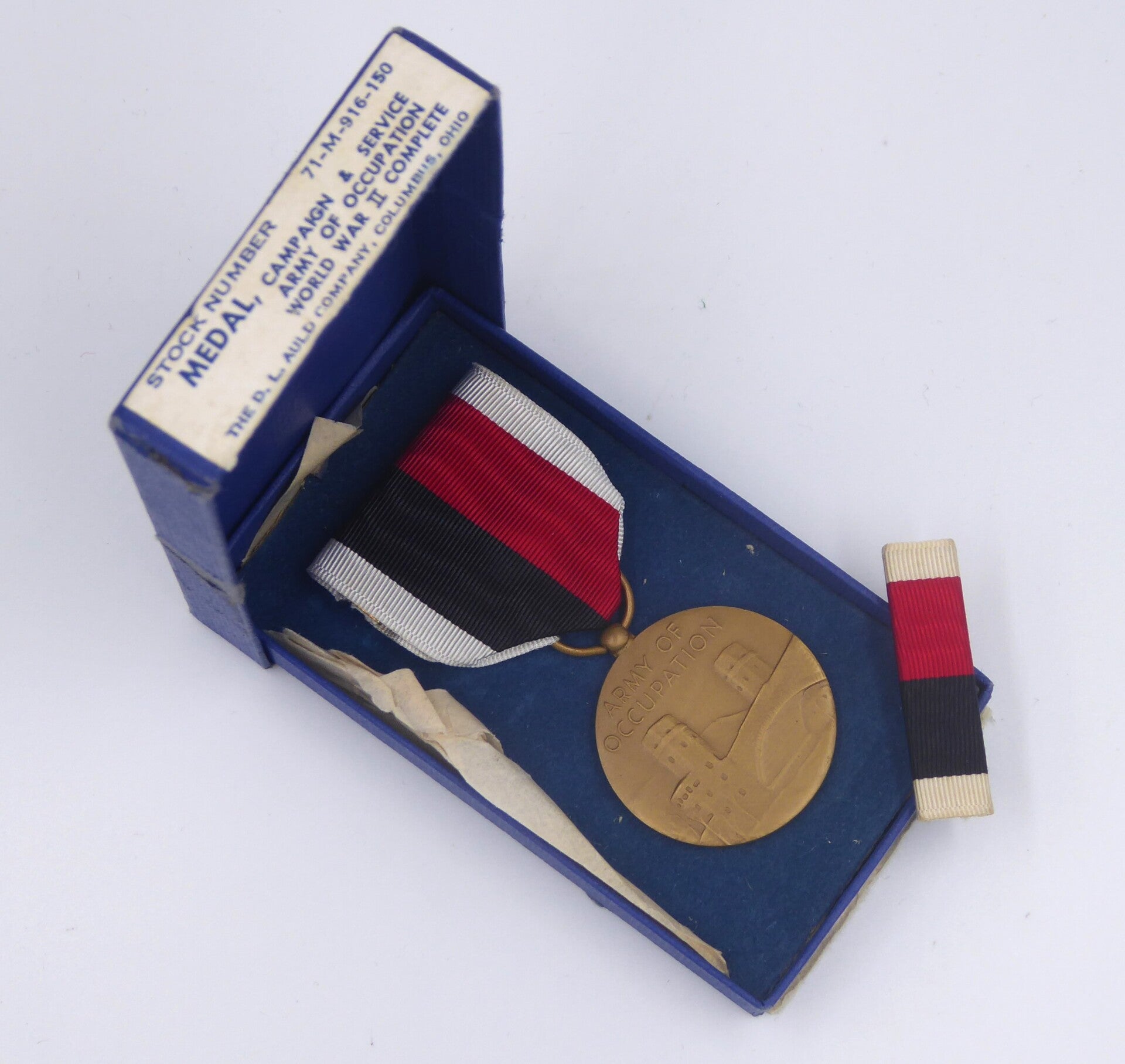 WW2 Cased Occupation Medal