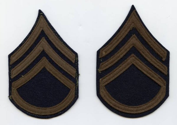 WW2 Staff Sergeant Rank Patch Set