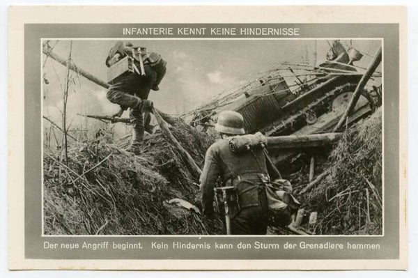 Postcard 'Infanterie Kennt Keine Hindernisse' Nr. 141