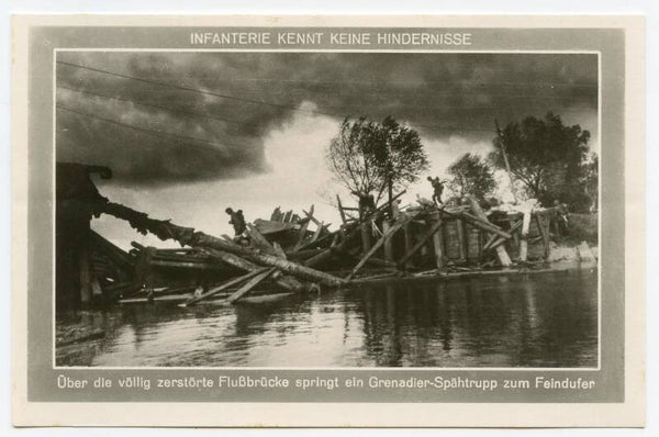 Postcard 'Infanterie Kennt Keine Hindernisse' Nr. 133