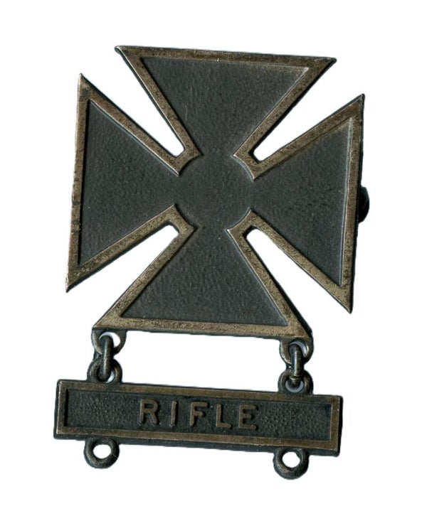 WW2 Sterling Marksman Marksmanship Badge "Rifle Clasp"