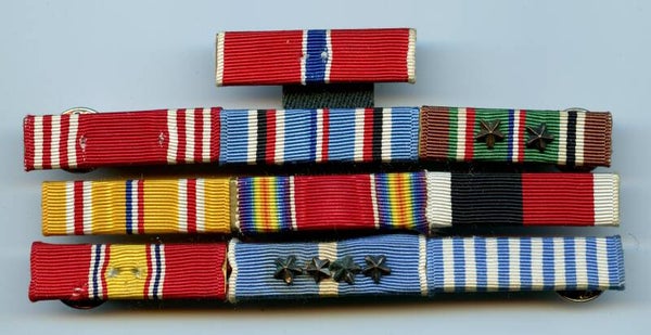 WW2/Korean War US 10 Piece Ribbon Bar