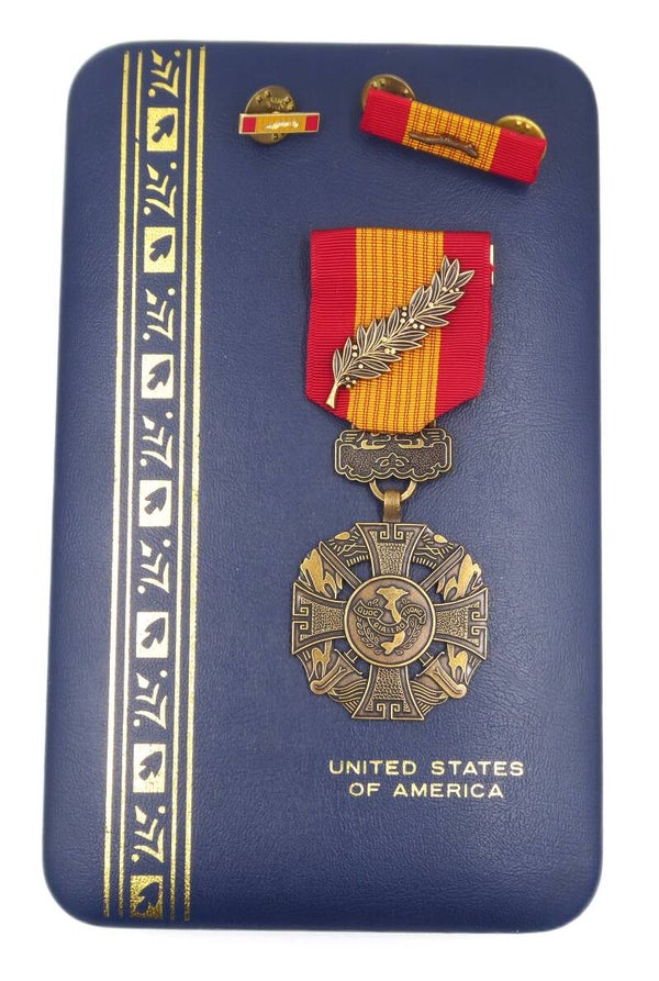 Modern Era Cased RVN Gallantry Cross (with Palm Device)
