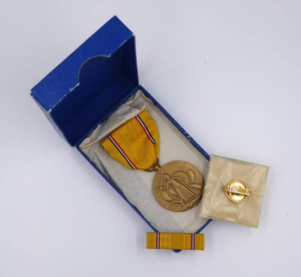 MINT WW2 Cased American Defense Medal