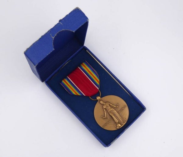 WW2 Cased Victory Medal (Waterbury Companies, Inc.)