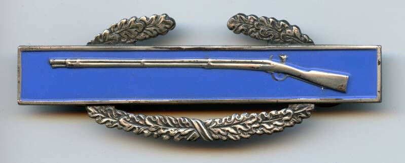 WW2 Sterling 2-Piece Combat Infantryman Badge