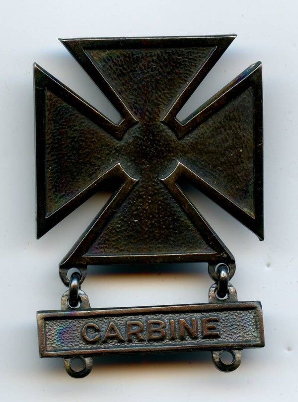WW2 Sterling Marksman Marksmanship Badge "Carbine Clasp"