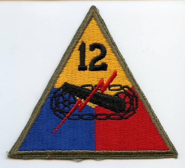 WW2 12th Armored Division Patch