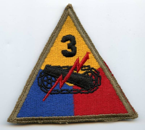 WW2 3rd Armored Division Patch (Greenback)