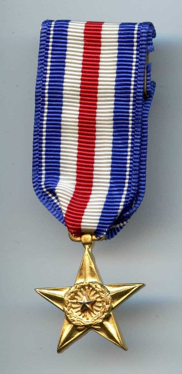 Modern Era Silver Star Medal Mini