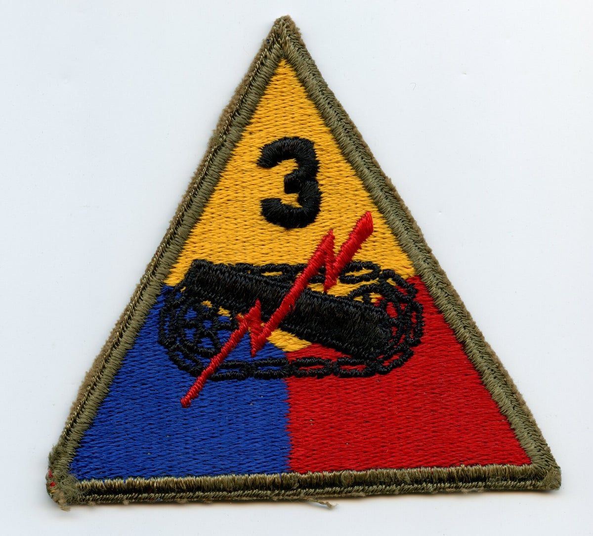 03 Patch WW2 3rd Armored Division Patch (Greenback) | Chasing Militaria