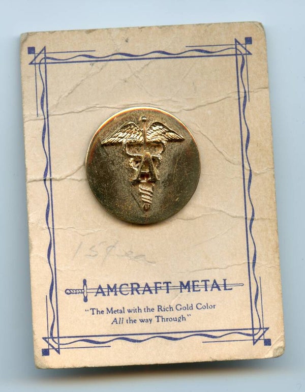 WW2 Army Medical Corps Collar Disk (Amcraft)