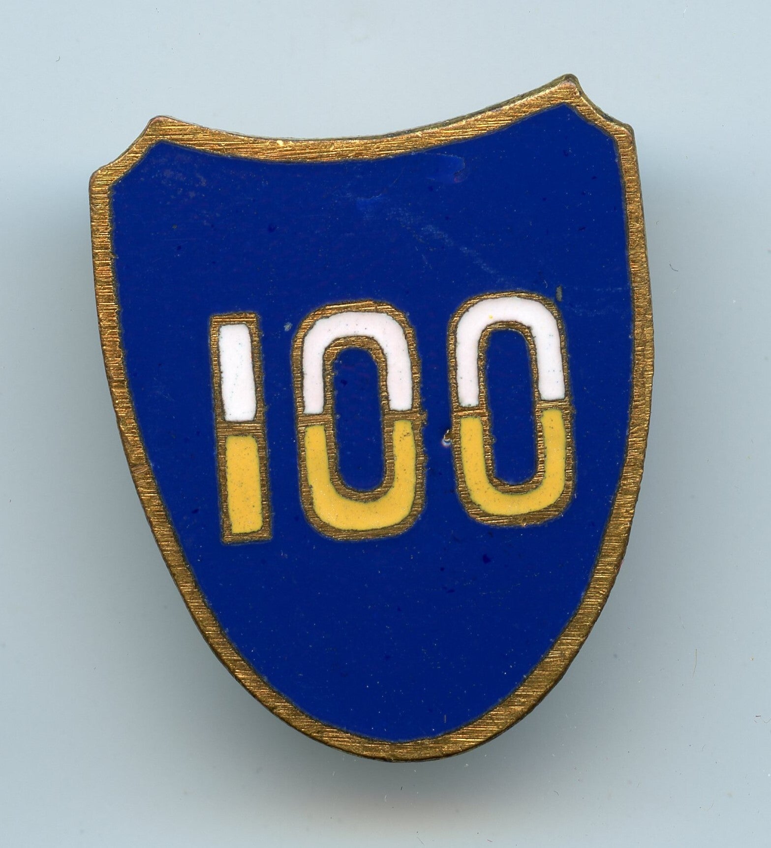 WW2 100th Infantry Division DUI Pin