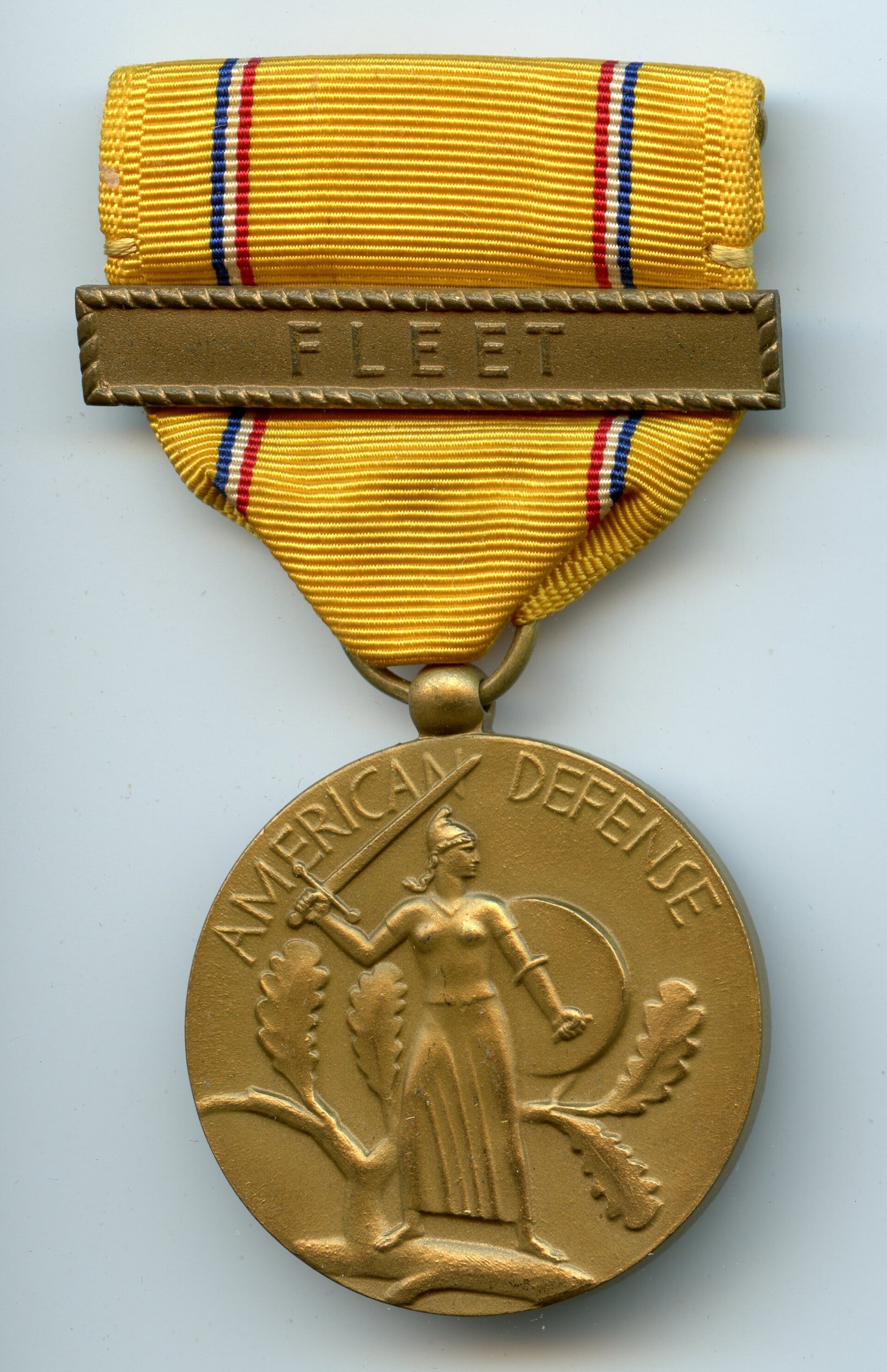 WW2 American Defense Medal with Fleet Clasp