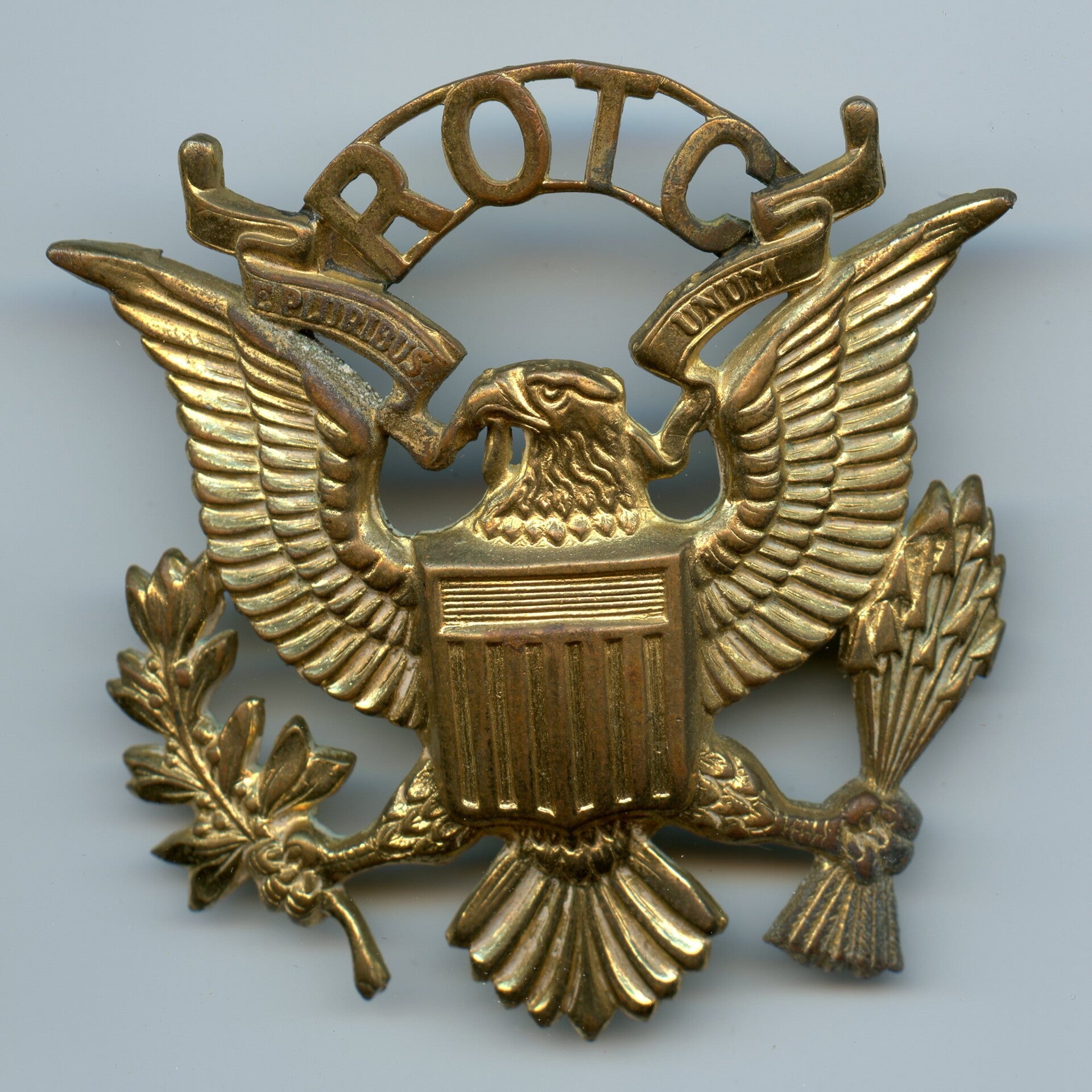 WW2 ROTC Visor Cap Badge