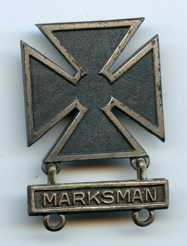 WW2 Sterling Marksman Marksmanship Badge "Marksman Clasp"