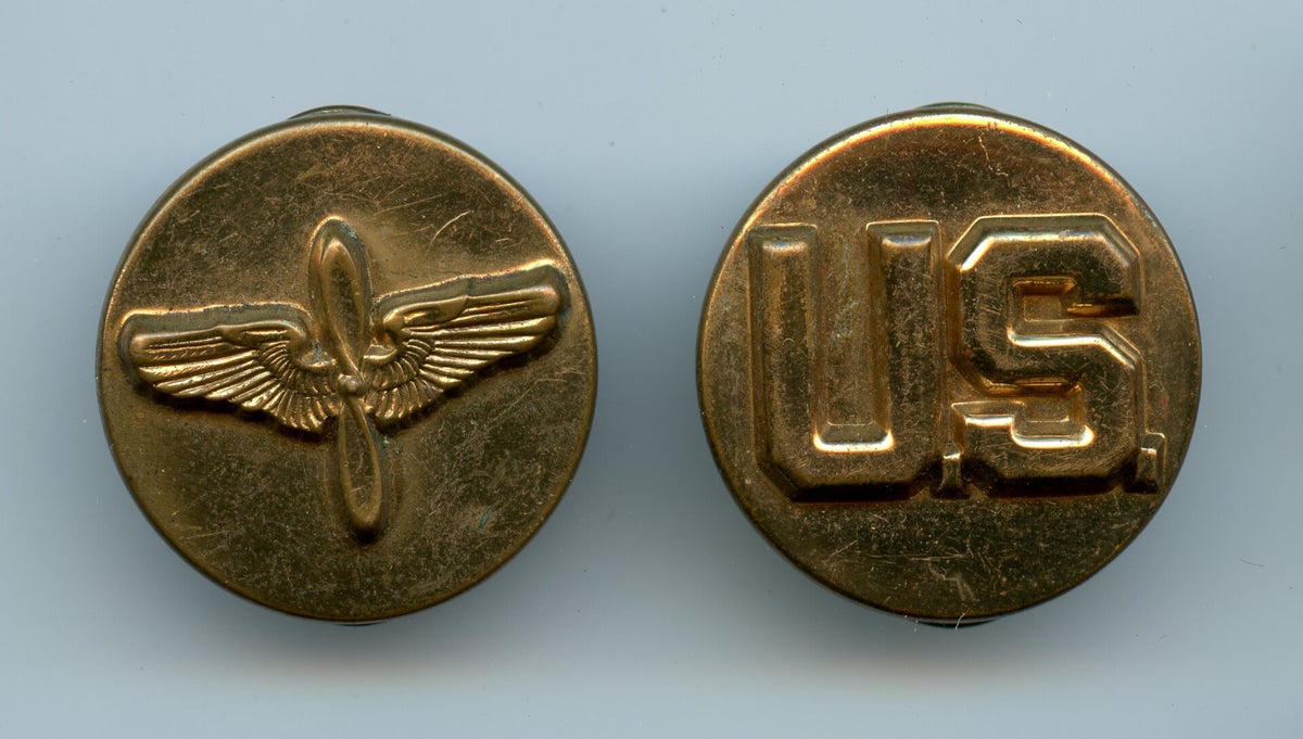 WW2 US Air Force Collar Disc Set | Chasing Militaria