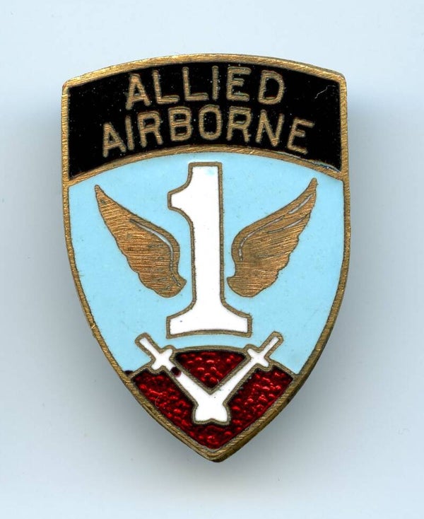 WW2 First Allied Airborne Army Command DUI Pin