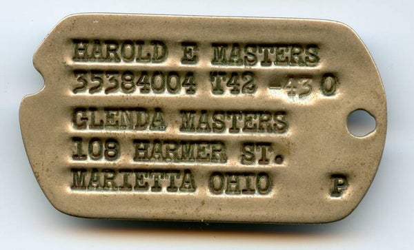 WW2 "Next of Kin" Dog Tag