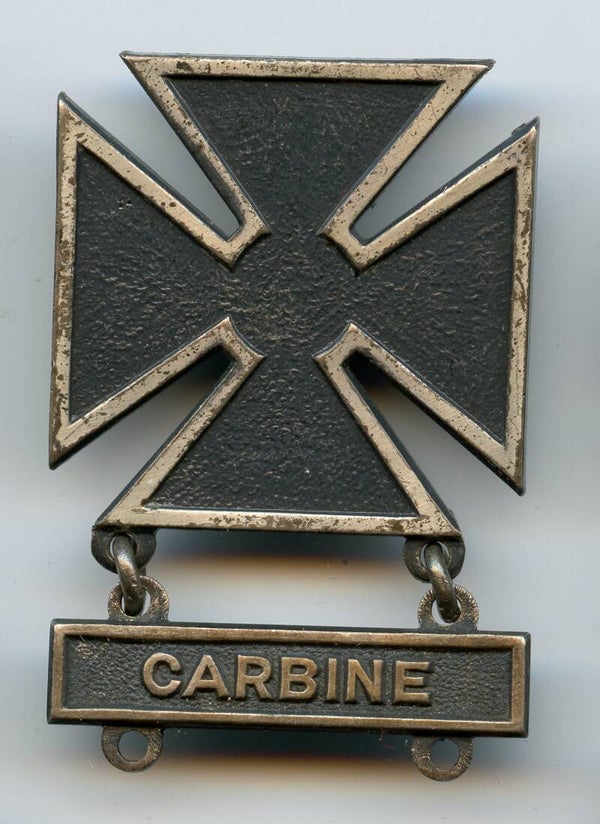 WW2 Sterling Marksman Marksmanship Badge "Carbine Clasp"