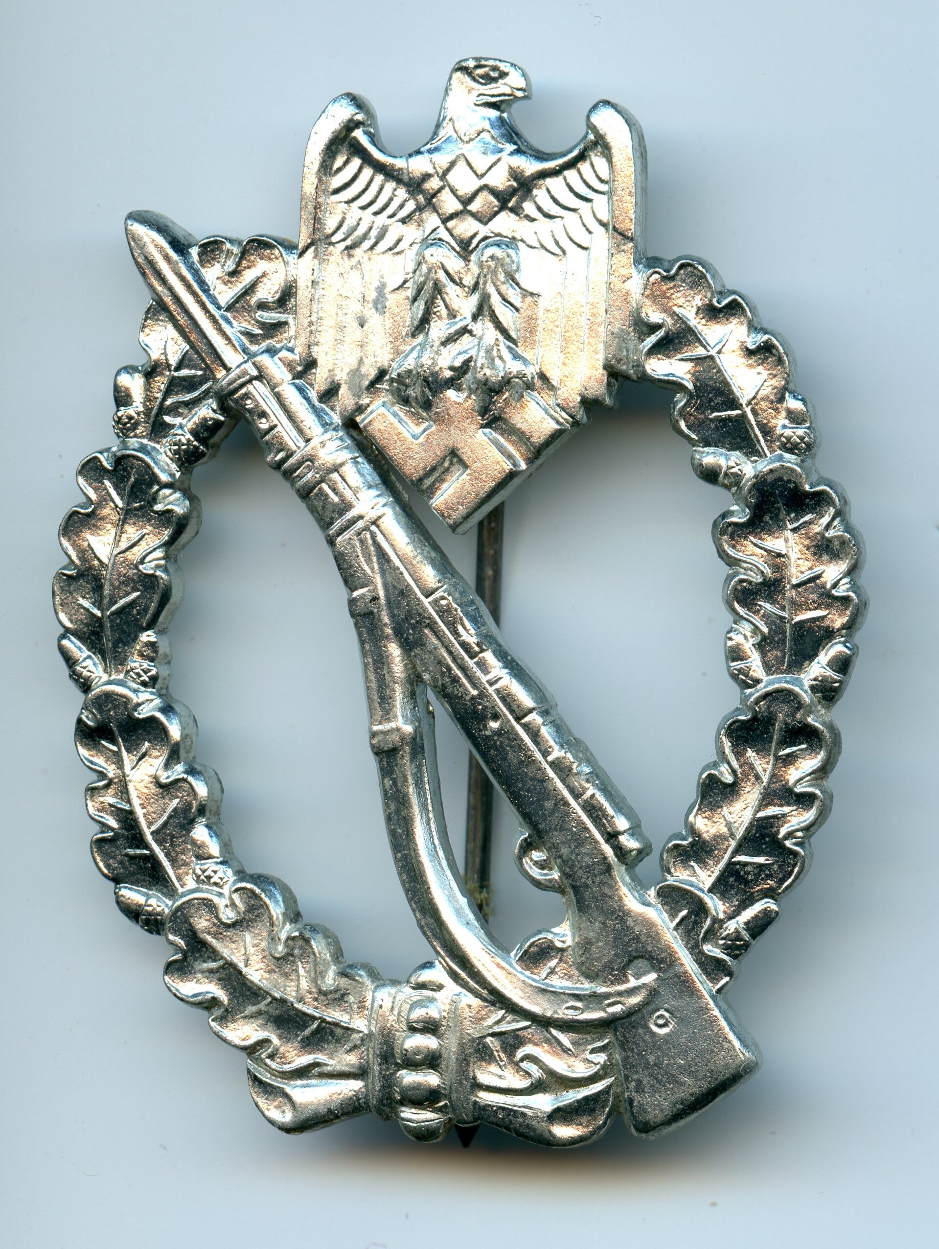 MINT Silver Infantry Assault Badge by Wilhelm Deumer