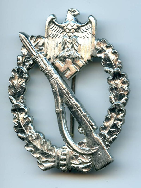 MINT Silver Infantry Assault Badge by Wilhelm Deumer