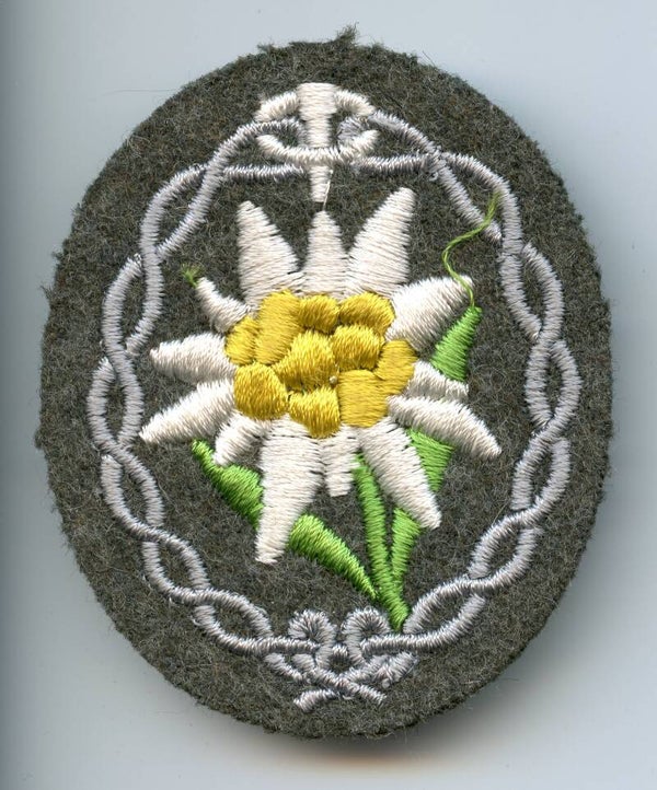 Mountain Trooper Edelweiss Sleeve Badge