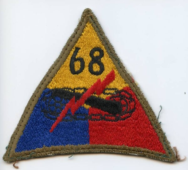 WW2 68th Tank Battalion Patch