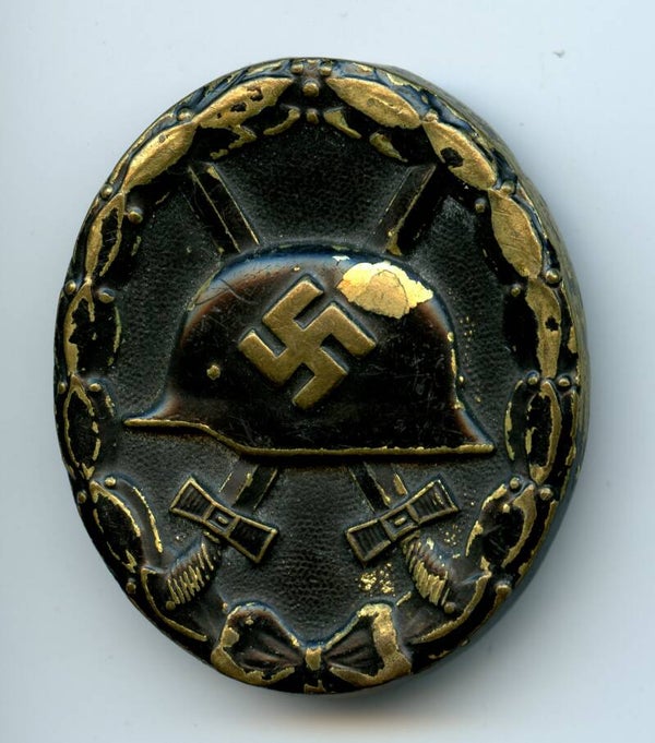 Wound Badge in Black "Chaotic Dot" Pattern