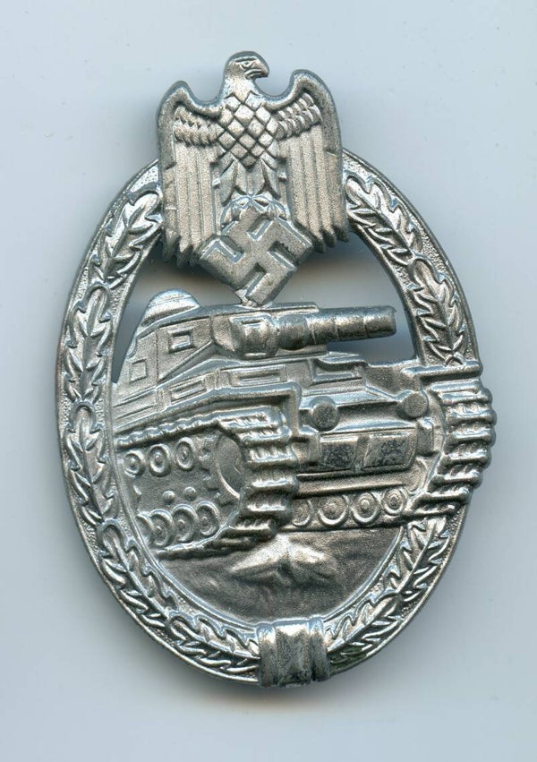 Panzer Assault Badge in Silver by Frank & Reif