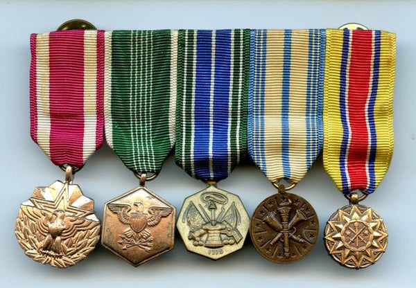 Modern Era US Army Mini Medal Bar