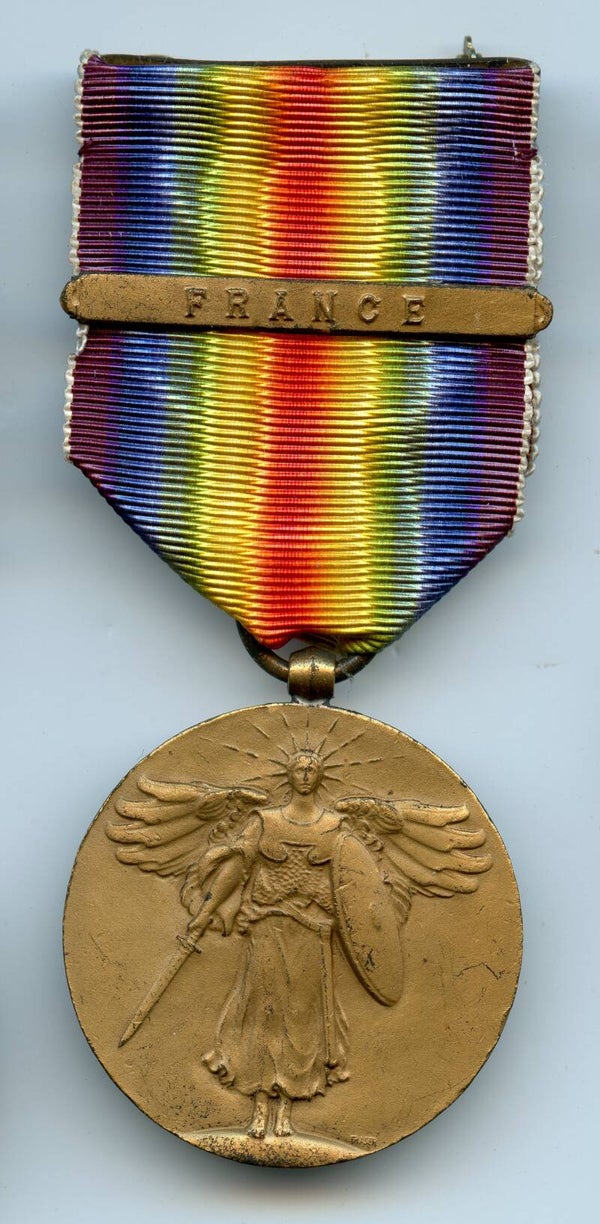 WW1 Victory Medal with "France" Bar