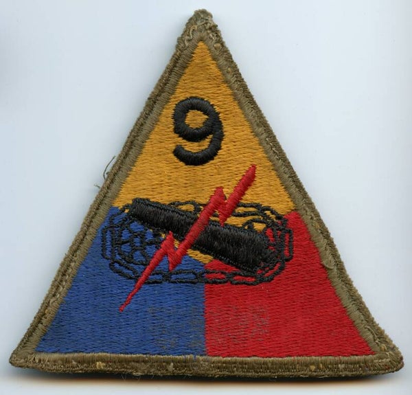 WW2 9th Armored Division Patch (Greenback)