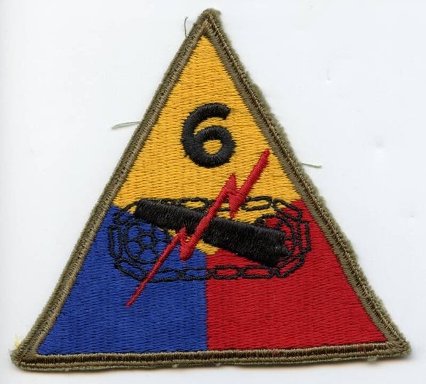WW2 6th Armored Division Patch (Greenback)