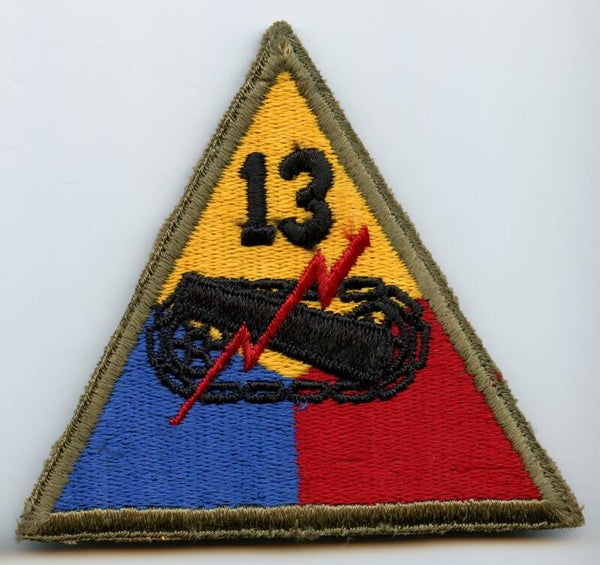 WW2 13th Armored Division Patch (Greenback)