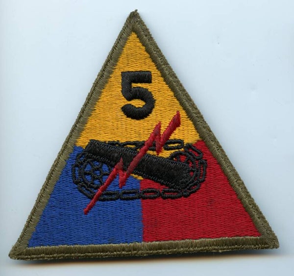 WW2 5th Armored Division Patch (Greenback)