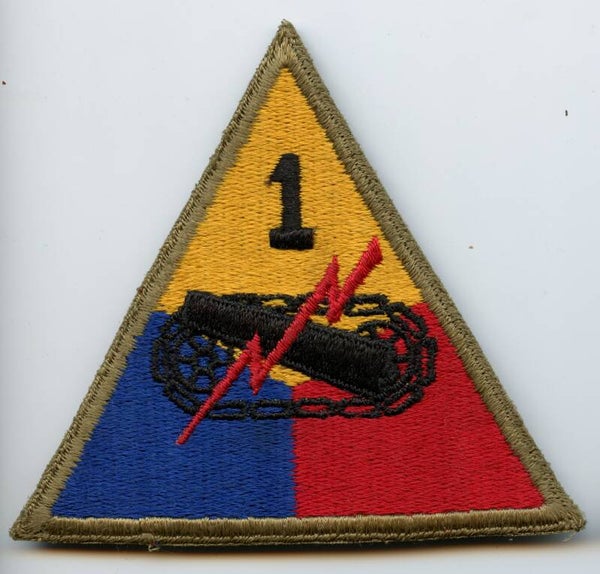 WW2 1st Armored Division Patch (Greenback)