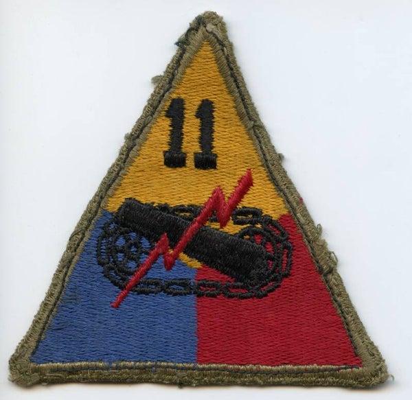 WW2 11th Armored Division Patch (Greenback)
