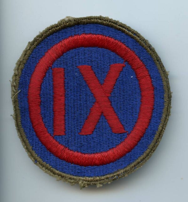 WW2 9th Army Corps Patch (Greenback)