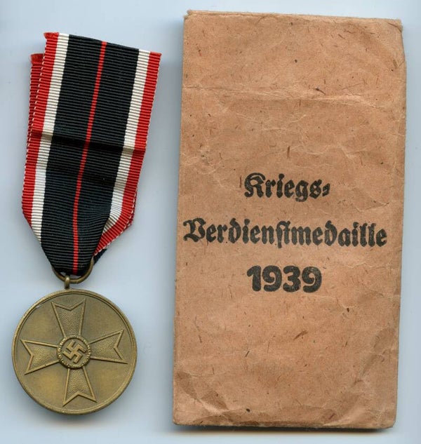 War Merit Medal with Packet by Friedrich Keller