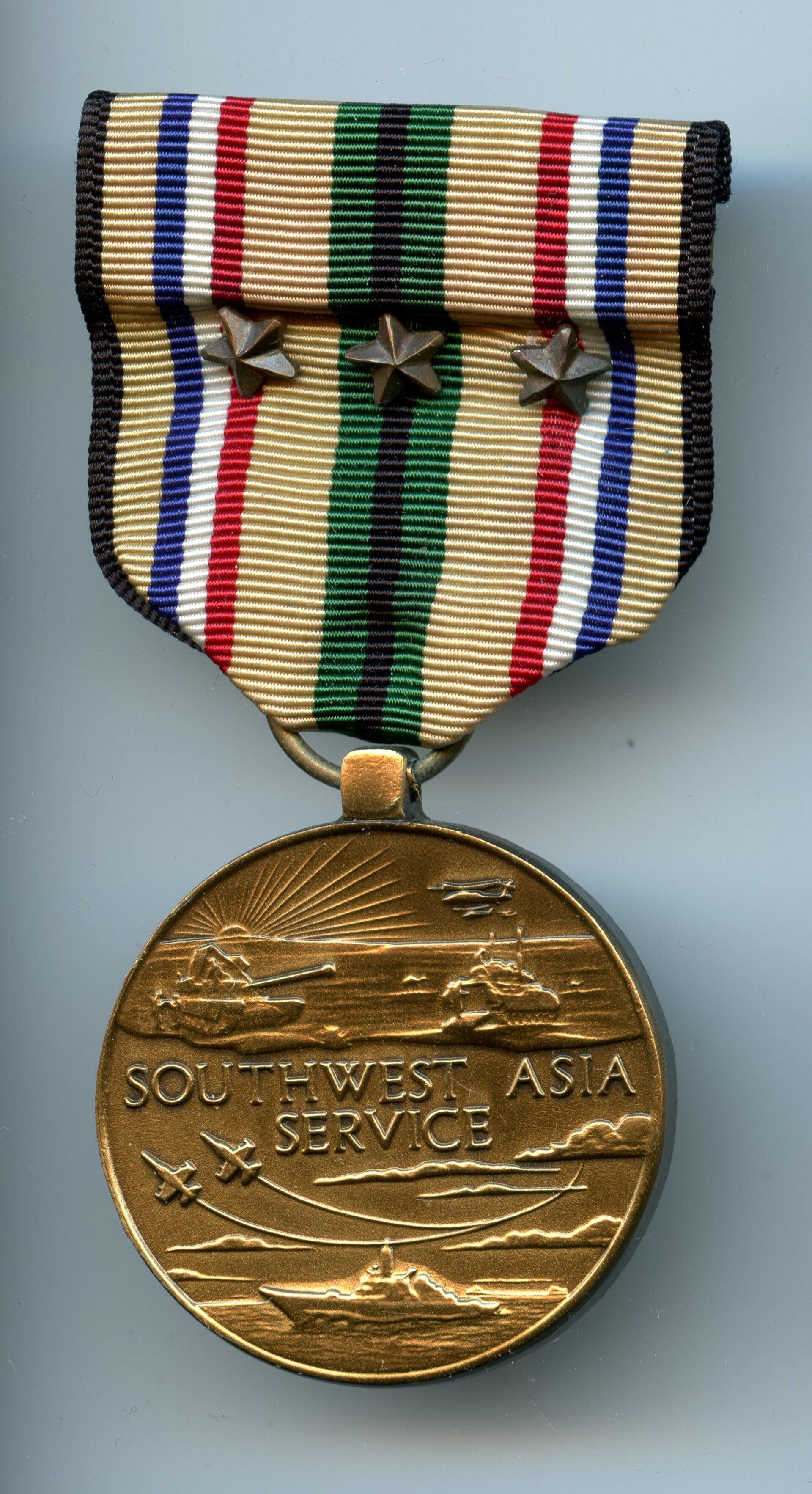 Modern Era Southwest Asia Service Medal with 3 Campaign Stars