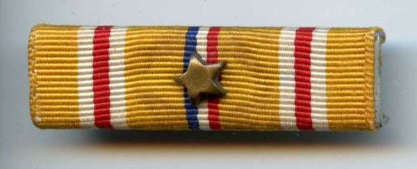 WW2 Asiatic Pacific Campaign Medal Ribbon Bar with 1 Campaign Star