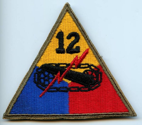 WW2 12th Armored Division Patch