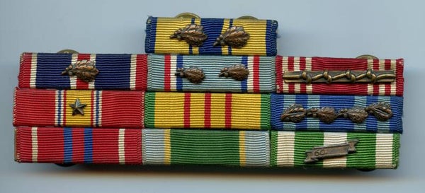 Vietnam War Era US 10 Piece Ribbon Bar